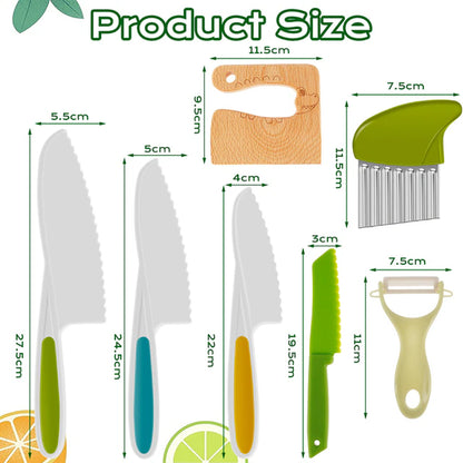 Safe Slice Kitchen Set™ Kid-Friendly Cutters & Peelers