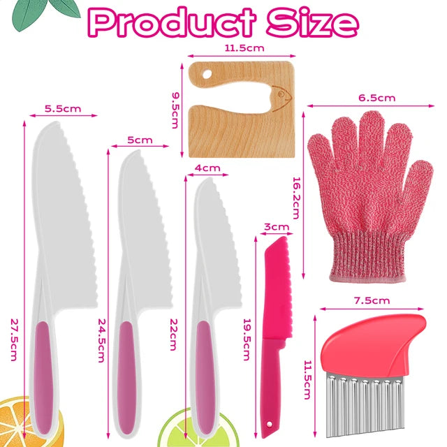 Safe Slice Kitchen Set™ Kid-Friendly Cutters & Peelers