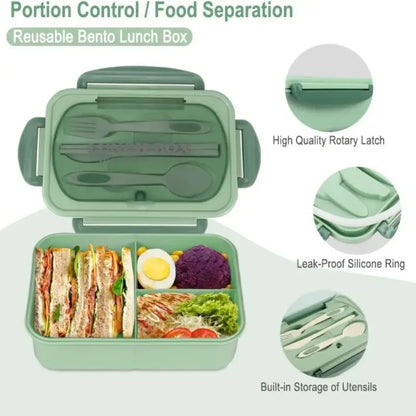 MealMaster Bento Box – Microwave Safe, Leakproof, and Perfect for Office